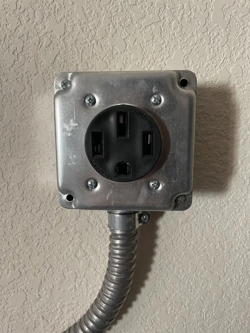 NEMA 14-50 outlet installed for Electrical Panel Upgrade in Redmond